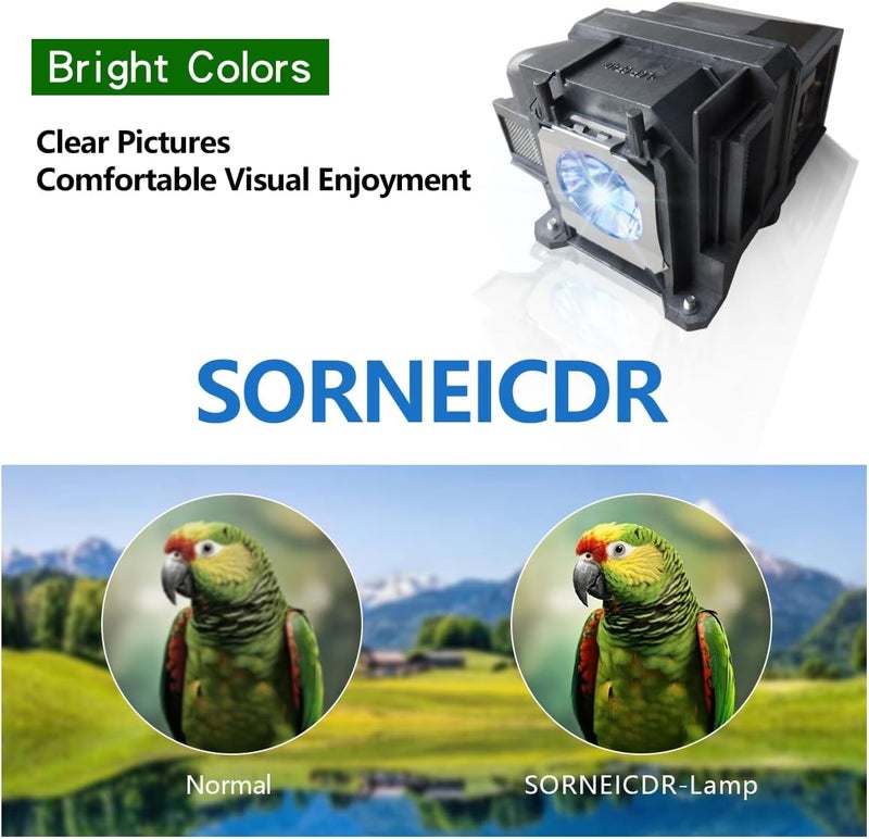 SORNEICDR ELP LP78 Replacement Projector Lamp Bulb Compatible with Epson Powerlite Home Cinema 2030 2000 730hd 725hd 600 vs230 vs330 vs335w ex3220 ex6220 ex7220 ex7230 ex7235 Projectors - Image 3